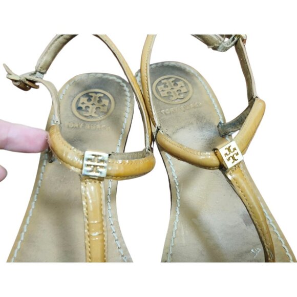 Tory Burch thong leather sandals size 8.5 - Picture 3 of 10